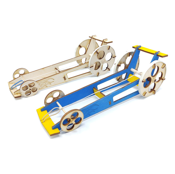Rubberband Dragster science kit